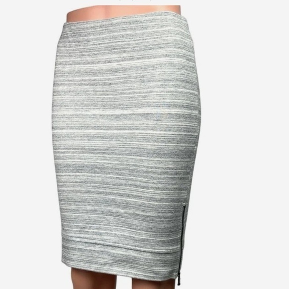 Loft Gray Pencil Skirt Sz L